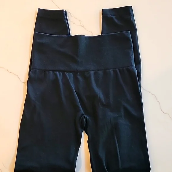 New Mix Fleece Lined Legging, Size L, Jet Black - Picture 2 of 5